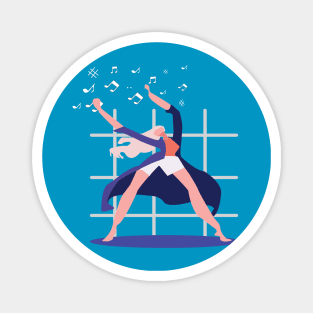 dancing girls Magnet